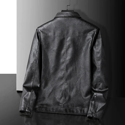 Verano Vintage Leather Zip-Up Jacket — Men's Relaxed Fit 3