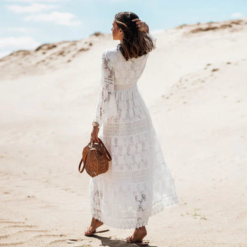 Summer Breeze | Women's Bohemian Maxi Dress with Flowing Silhouette | Effortless Style for Warm Days