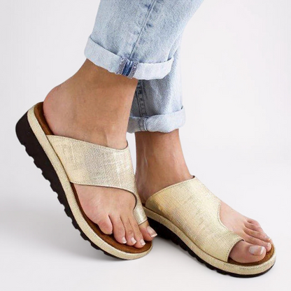 Summer Comfort | Women's Sandals with Orthopedic Toe Split Design | Breathable Style for Warm Days