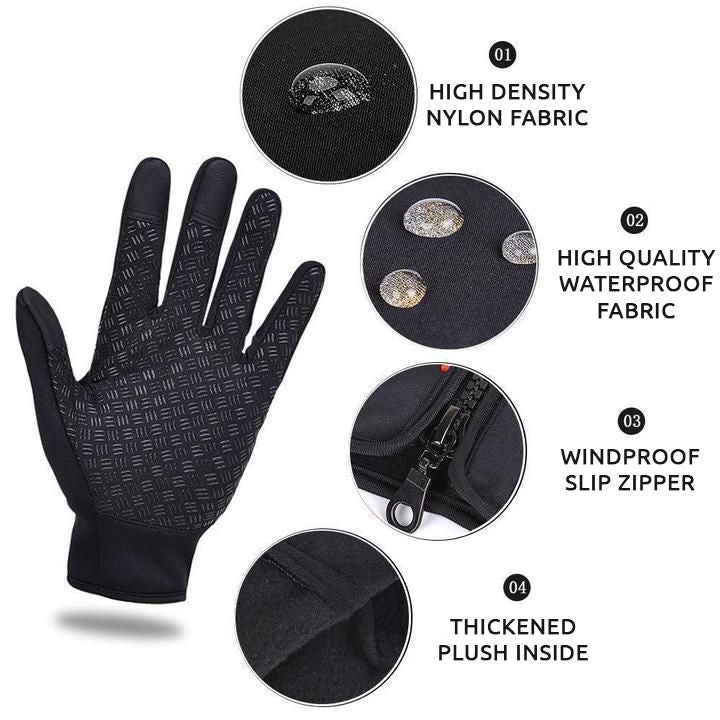 Fleece-Lined Thermal Winter Gloves — Unisex Cycling & Ski 2