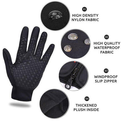 Fleece-Lined Thermal Winter Gloves — Unisex Cycling & Ski 2