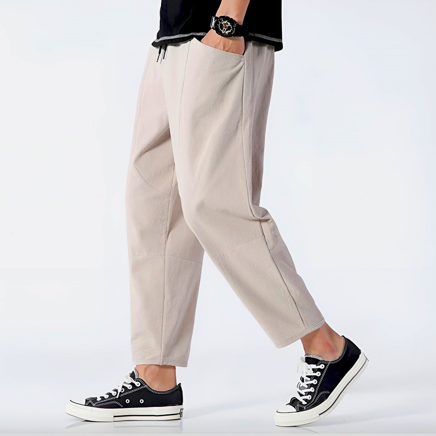 Urban Style | Capri Pants for Women with Adjustable Waist | Relaxed Fit for Everyday Comfort