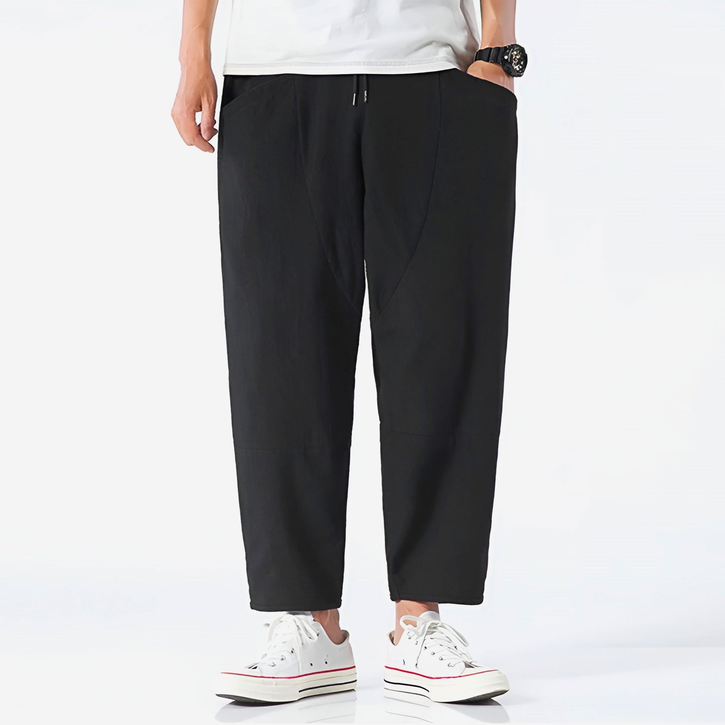 Urban Style | Capri Pants for Women with Adjustable Waist | Relaxed Fit for Everyday Comfort