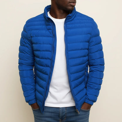 Urban Style | Men's Lightweight Puffer Jacket with Zip-Up Closure | Modern Slim Fit for All-Season Versatility