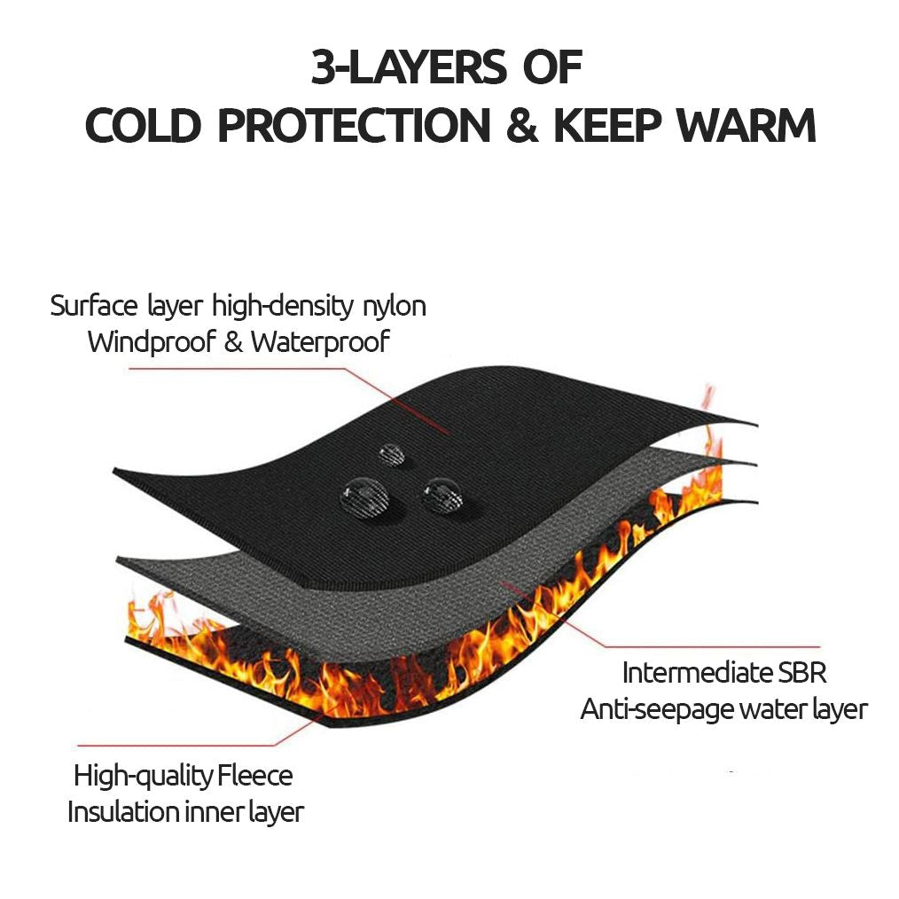 Fleece-Lined Thermal Winter Gloves — Unisex Cycling & Ski 3