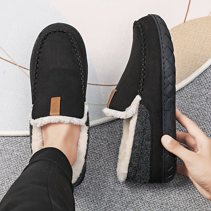 Men's Sheepskin Lined Slippers — Non-Slip Slip-On House Shoe 3