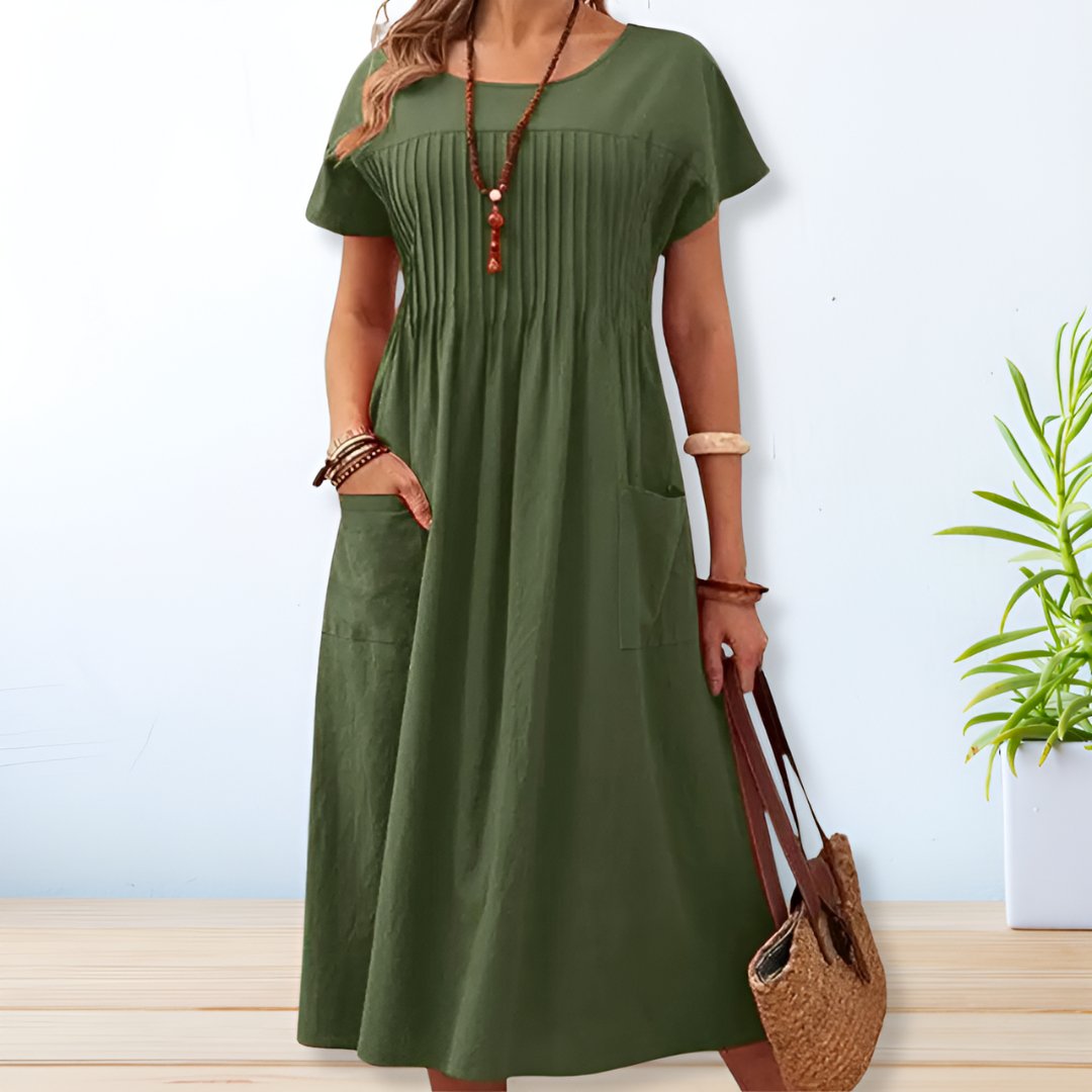 Jacqueline™ Relaxed Fit Day Dress with Pockets — Mid-Length 1