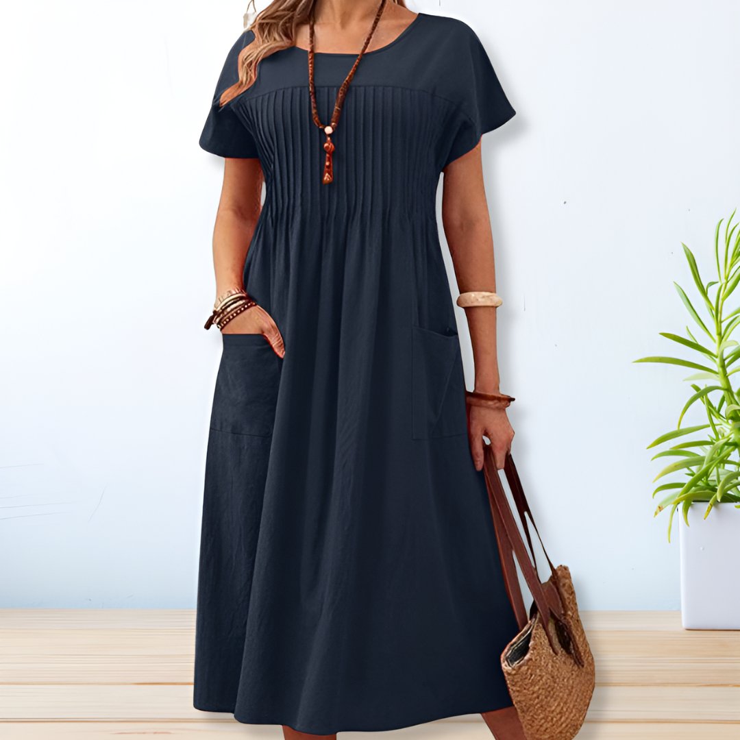 Jacqueline™ Relaxed Fit Day Dress with Pockets — Mid-Length 3