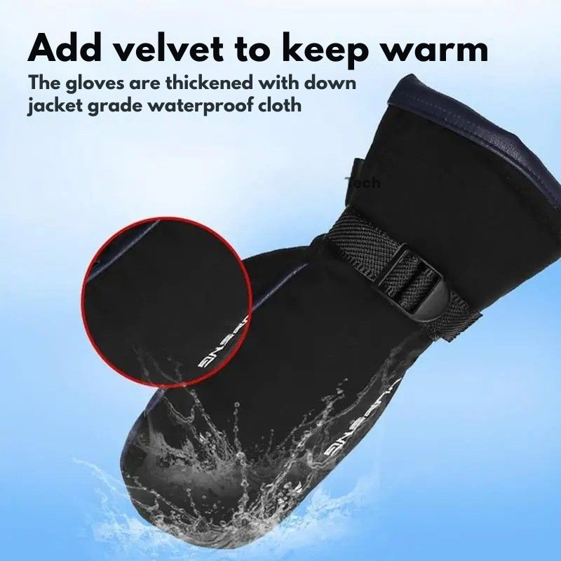 Dual-Sided Electric Heated Waterproof Mitten Gloves — USB 4
