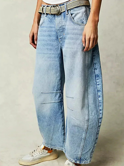 Women's Baggy Jeans — Relaxed Wide Leg Fit Multi Color 5
