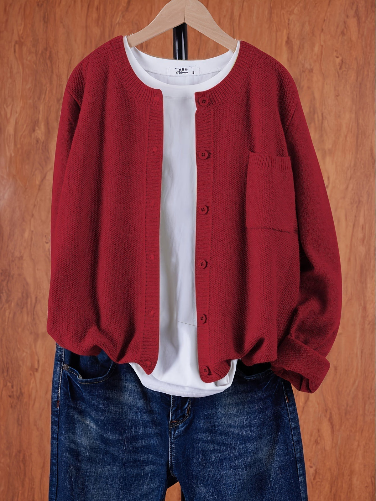 Women's Relaxed Oversized Knit Cardigan — Open Front Sweater 11