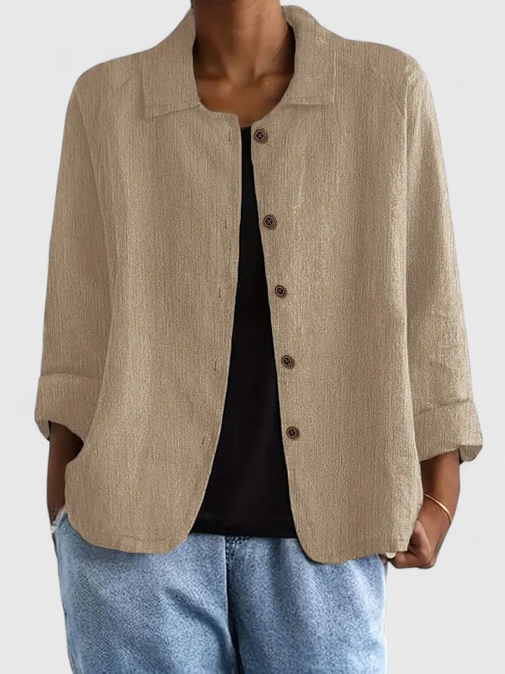 Women's Loose Fit Open-Front Layering Top — 13 Colors 11