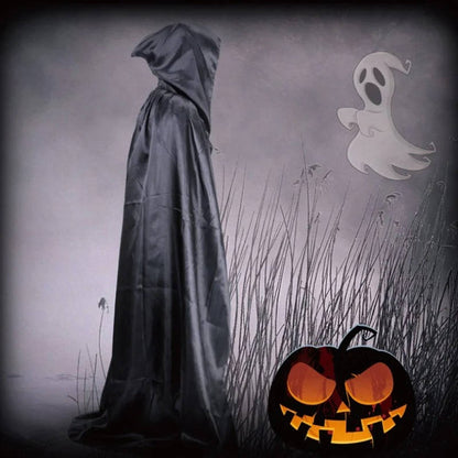 Hooded Halloween Cape Costume — Spooky Adjustable Hood 2