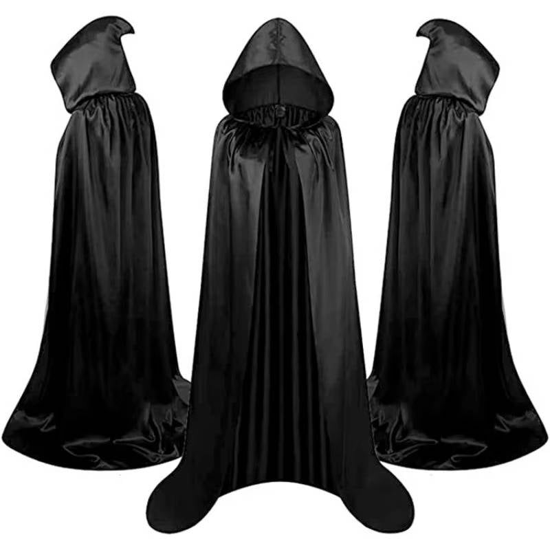 Hooded Halloween Cape Costume — Spooky Adjustable Hood 9