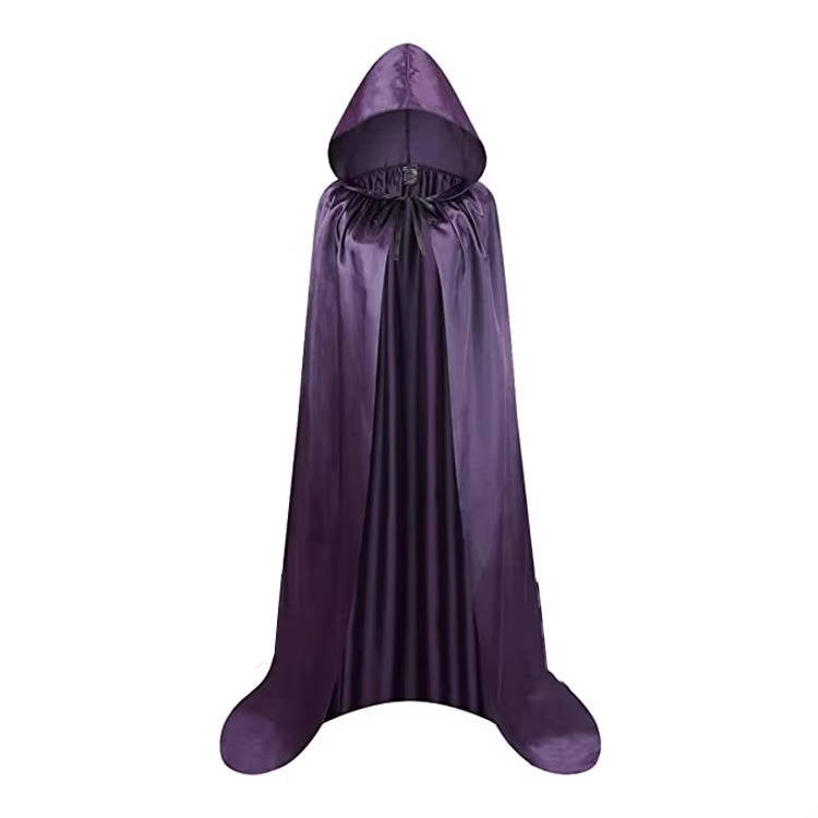 Hooded Halloween Cape Costume — Spooky Adjustable Hood 10