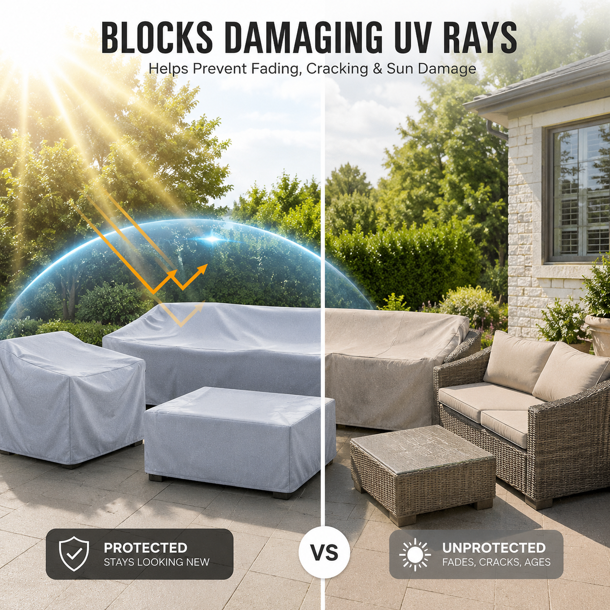 EVERDRAPE Outdoor Furniture Cover — UV & Rain Protection 2