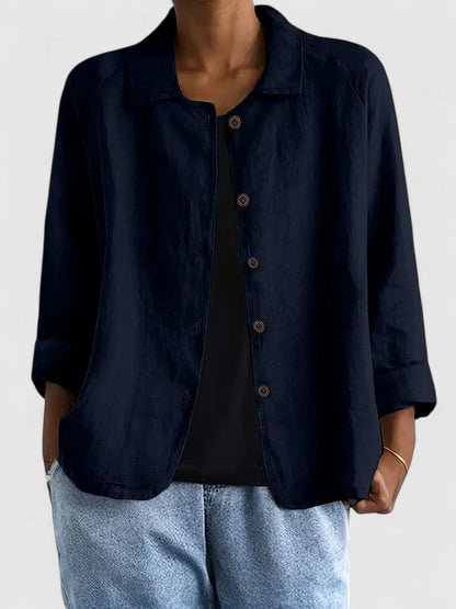 Women's Loose Fit Open-Front Layering Top — 13 Colors 13