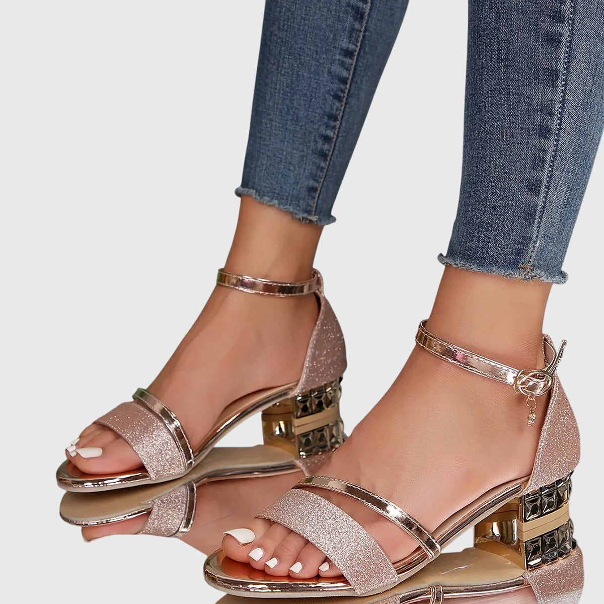 Alison Orthopedic Heeled Sandals — Adjustable & Arch Support 6