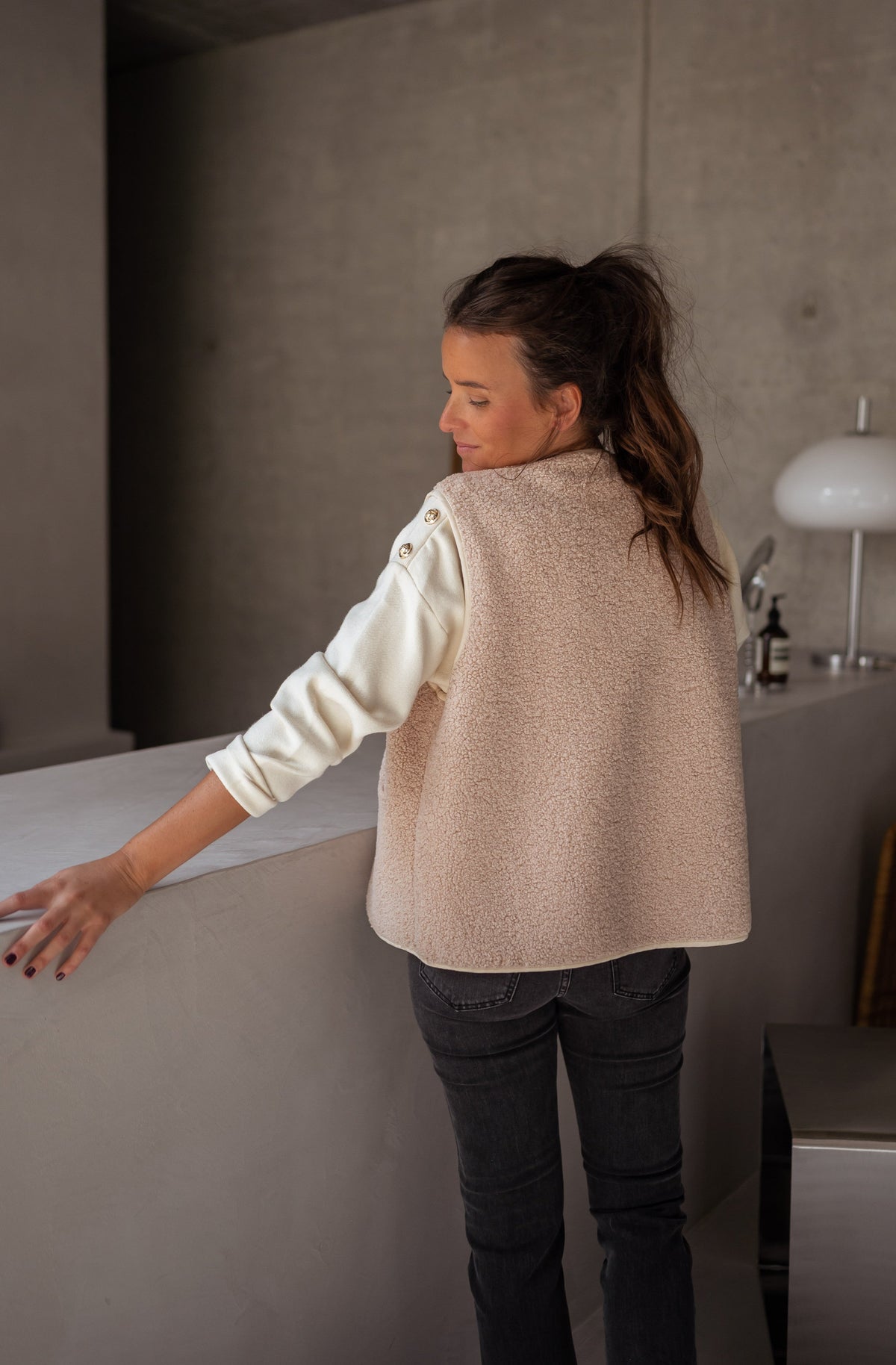 Women's Soft Fabric Vest — Relaxed Sleeveless Layering Gilet 6