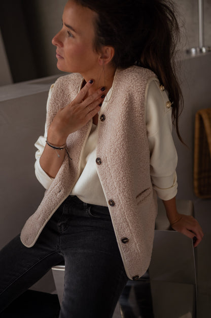 Women's Soft Fabric Vest — Relaxed Sleeveless Layering Gilet 7