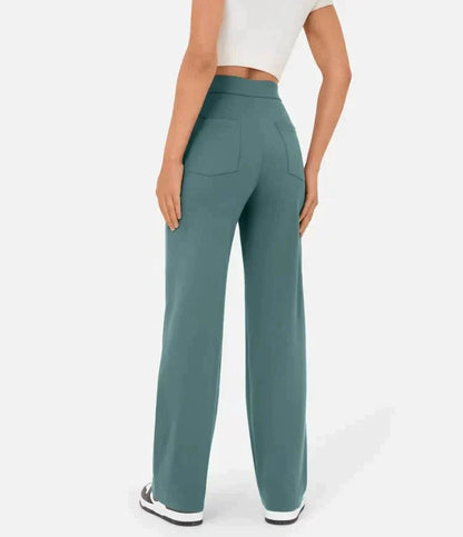 Women's High-Waist Straight-Leg Casual Pants — Stretch Fit 2