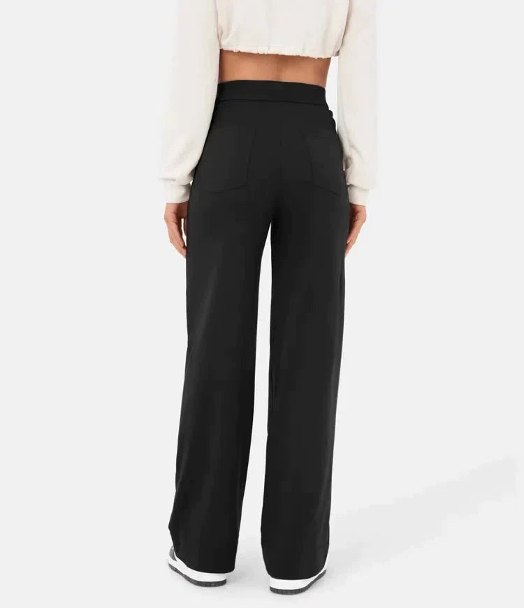 Women's High-Waist Straight-Leg Casual Pants — Stretch Fit 12