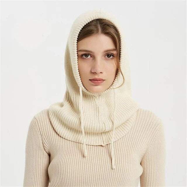 Cashmere-Blend Knit Beanie — Adjustable Drawstring Fit 5
