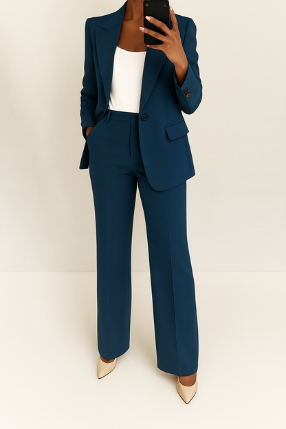Julie™ Two-Piece Women's Suit — Tailored Blazer & Pants Set 7