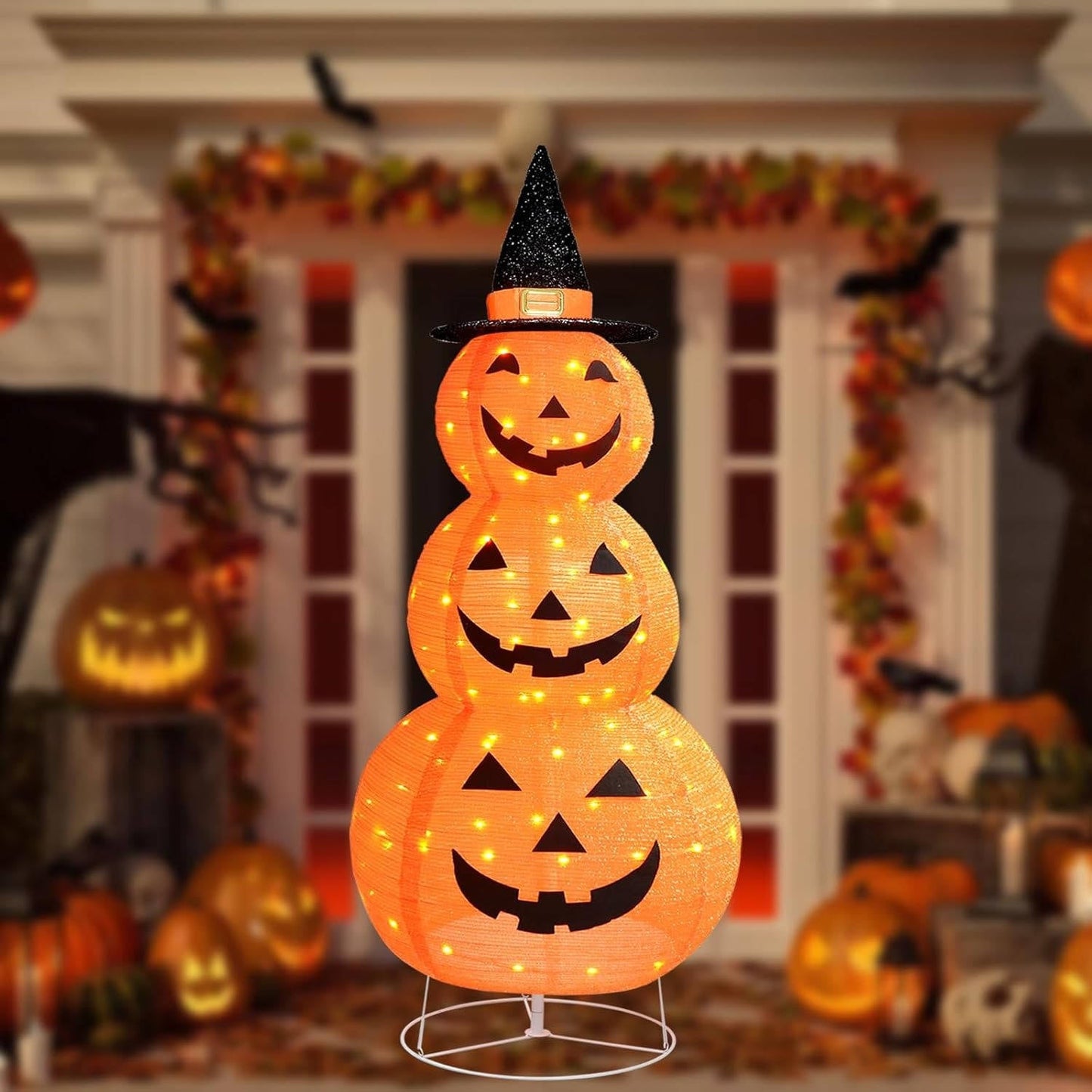 LED Halloween Pumpkin Decoration — 100 Lights & 8 Effects 4