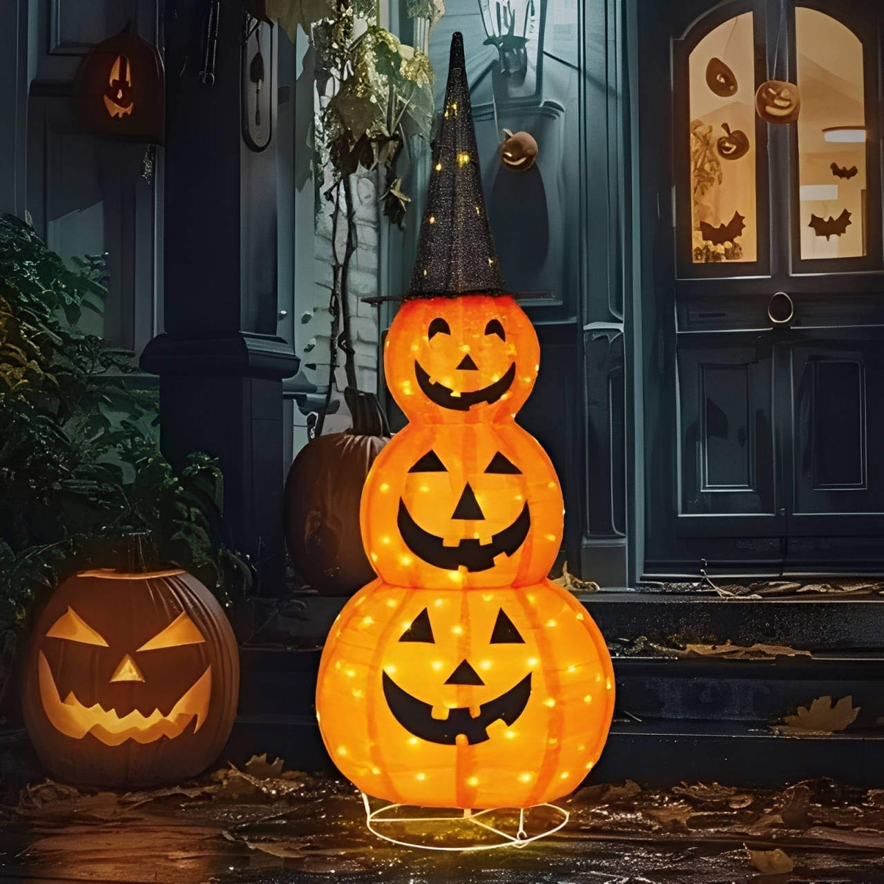 LED Halloween Pumpkin Decoration — 100 Lights & 8 Effects 2