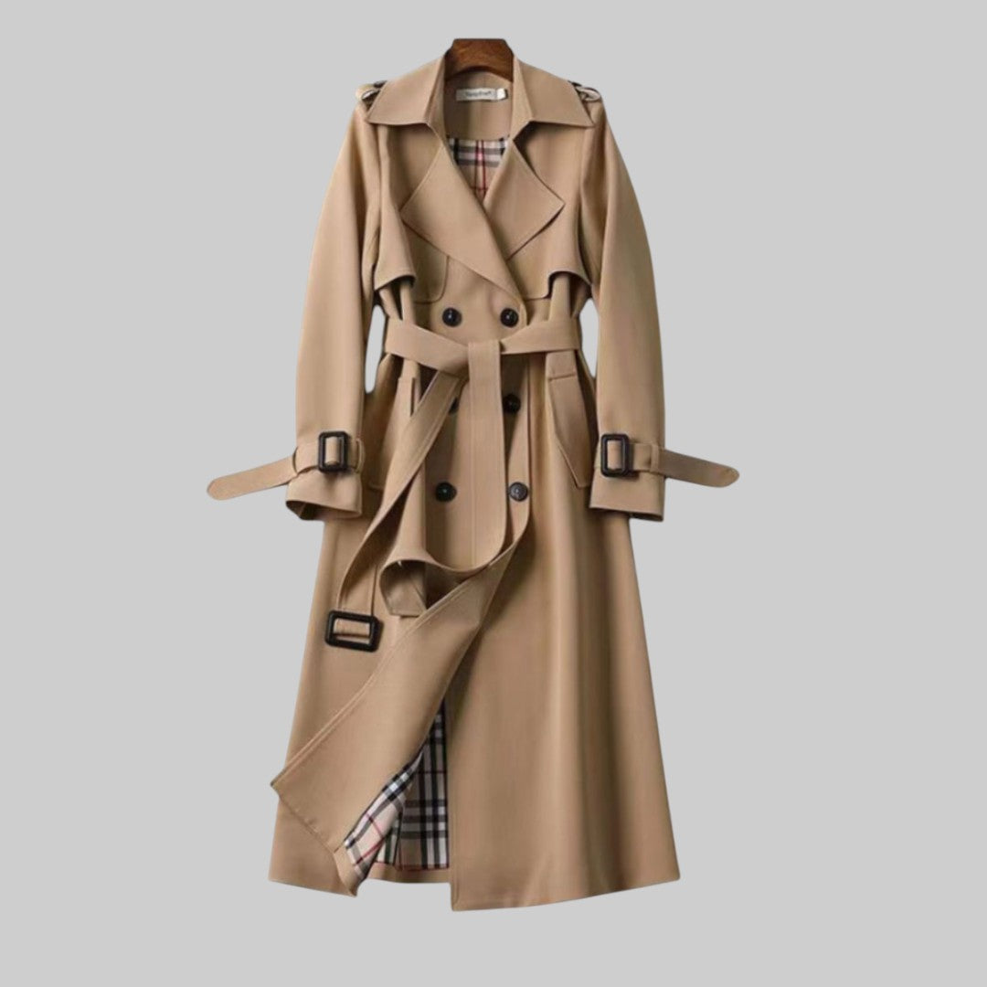 Women's Classic Belted Trench Coat — Tailored Silhouette 1
