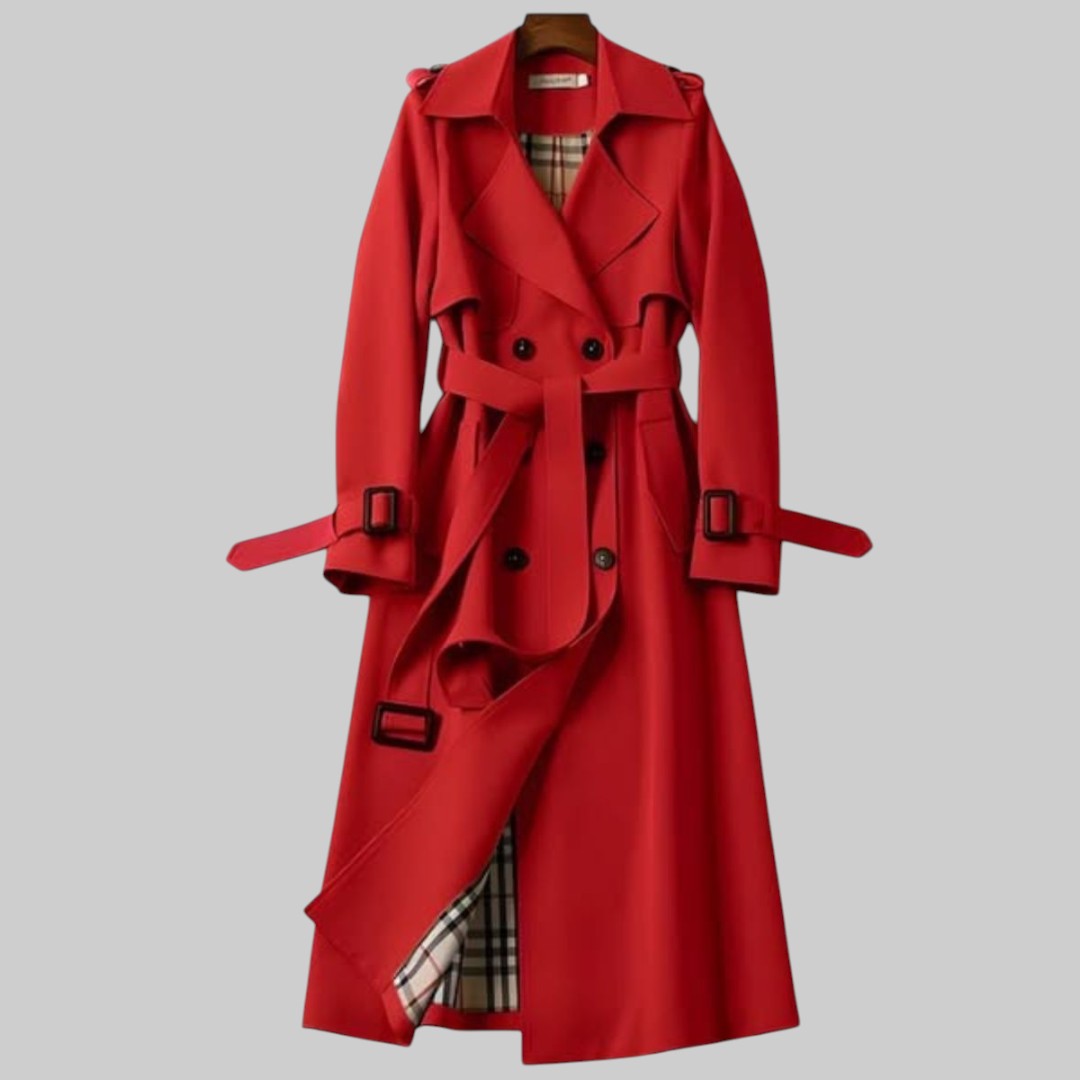 Women's Classic Belted Trench Coat — Tailored Silhouette 2