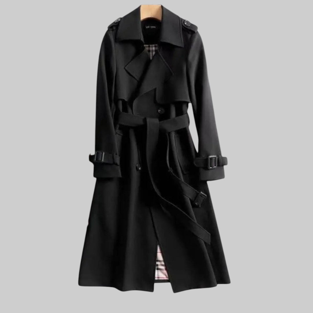 Women's Classic Belted Trench Coat — Tailored Silhouette 4