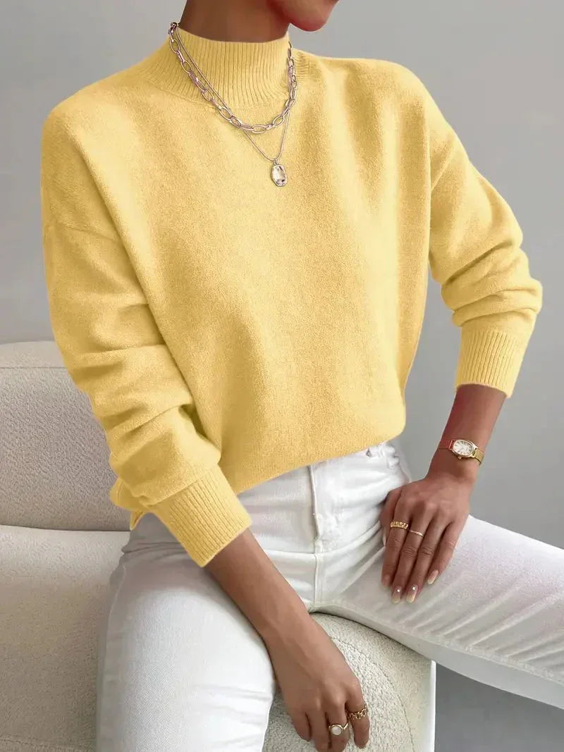 Women's Classic Fitted Turtleneck Sweater — Knit Top 4
