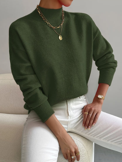 Women's Classic Fitted Turtleneck Sweater — Knit Top 8