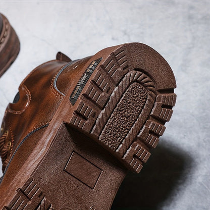Men's Fleece-Lined High-Top Boots with Lace-Up Front 5