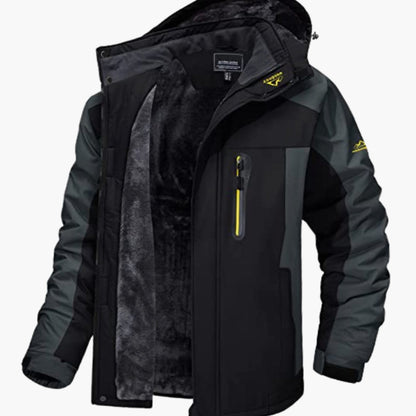 Men's Fleece-Lined Hooded Winter Jacket — Heavy Duty Shell 2
