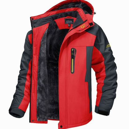 Men's Fleece-Lined Hooded Winter Jacket — Heavy Duty Shell 3