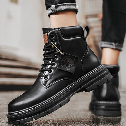 Men's Rugged Lace-Up Ankle Hiking Boots — Lugged Sole 3