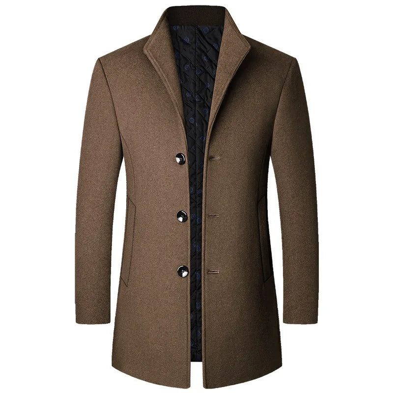 Men's Wool Winter Coat for Cold Weather, Tailored Fit 1