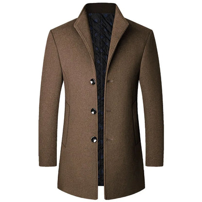 Men's Wool Winter Coat for Cold Weather, Tailored Fit 1