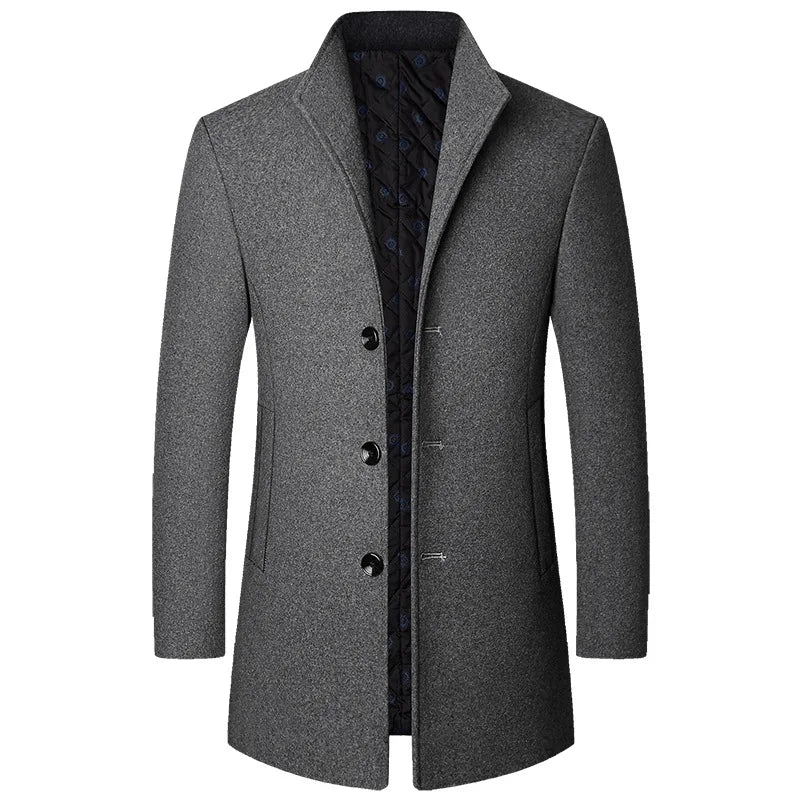 Men's Wool Winter Coat for Cold Weather, Tailored Fit 2