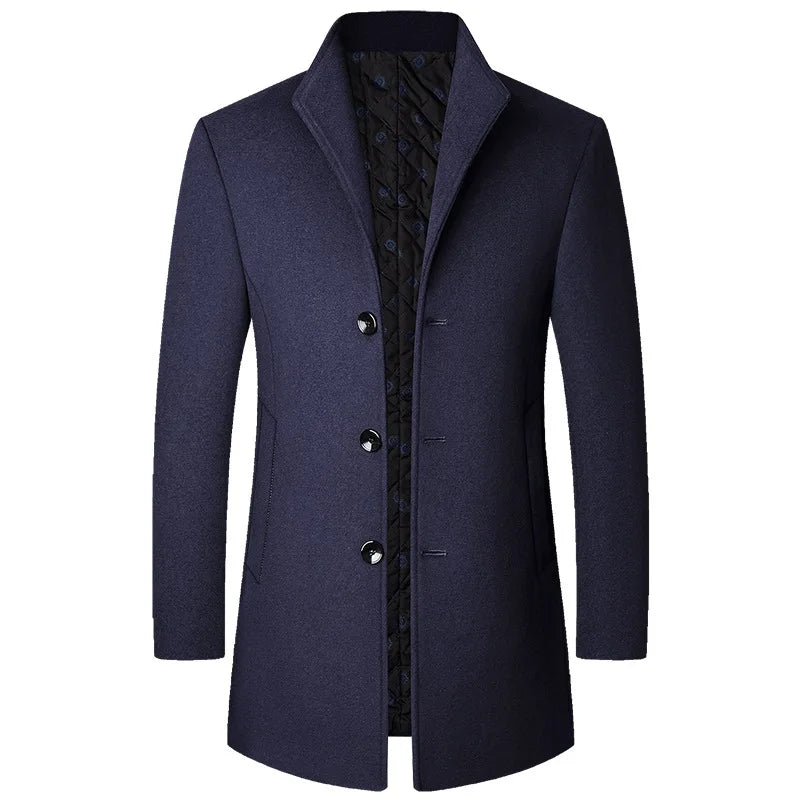 Men's Wool Winter Coat for Cold Weather, Tailored Fit 3