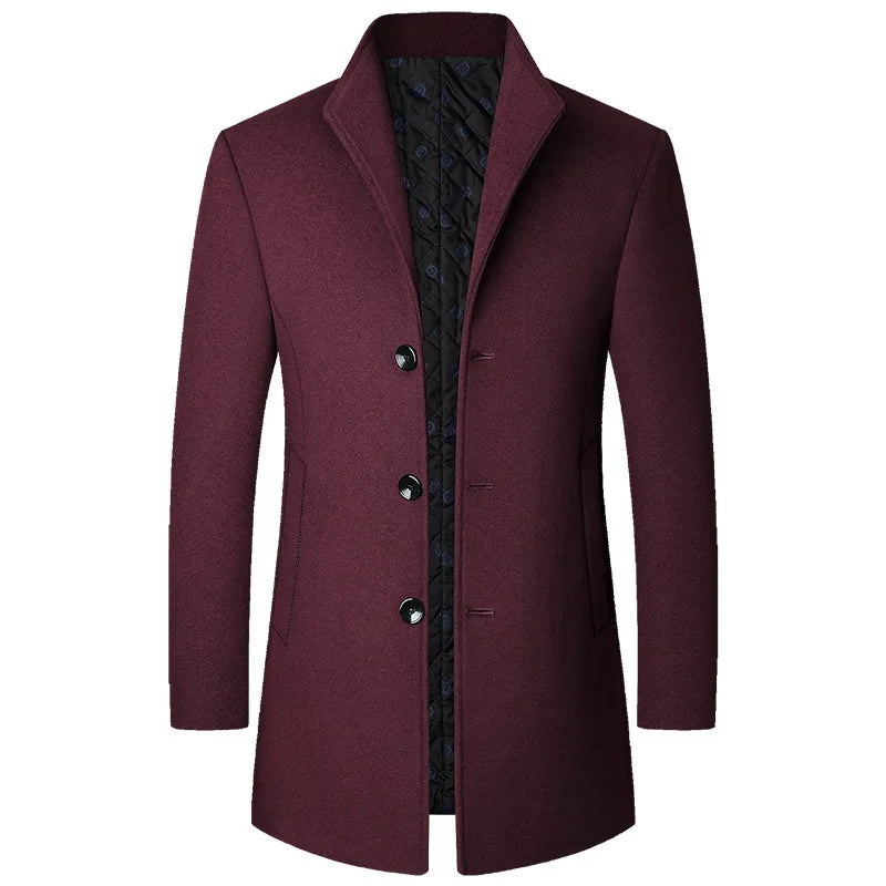 Men's Wool Winter Coat for Cold Weather, Tailored Fit 4