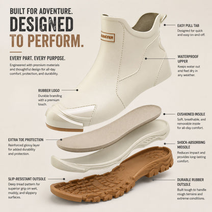 Slip-Resistant PVC Ankle Rain Boots — Unisex Outdoor 7