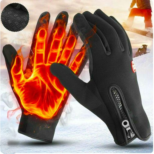 Fleece-Lined Thermal Winter Gloves — Unisex Cycling & Ski 1