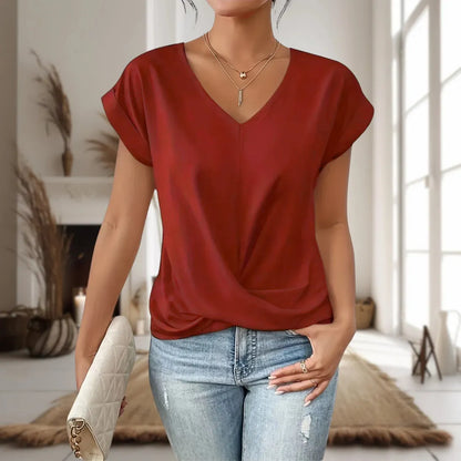 Sweetheart Neck T-Shirt for Women — Lightweight & Breathable 4