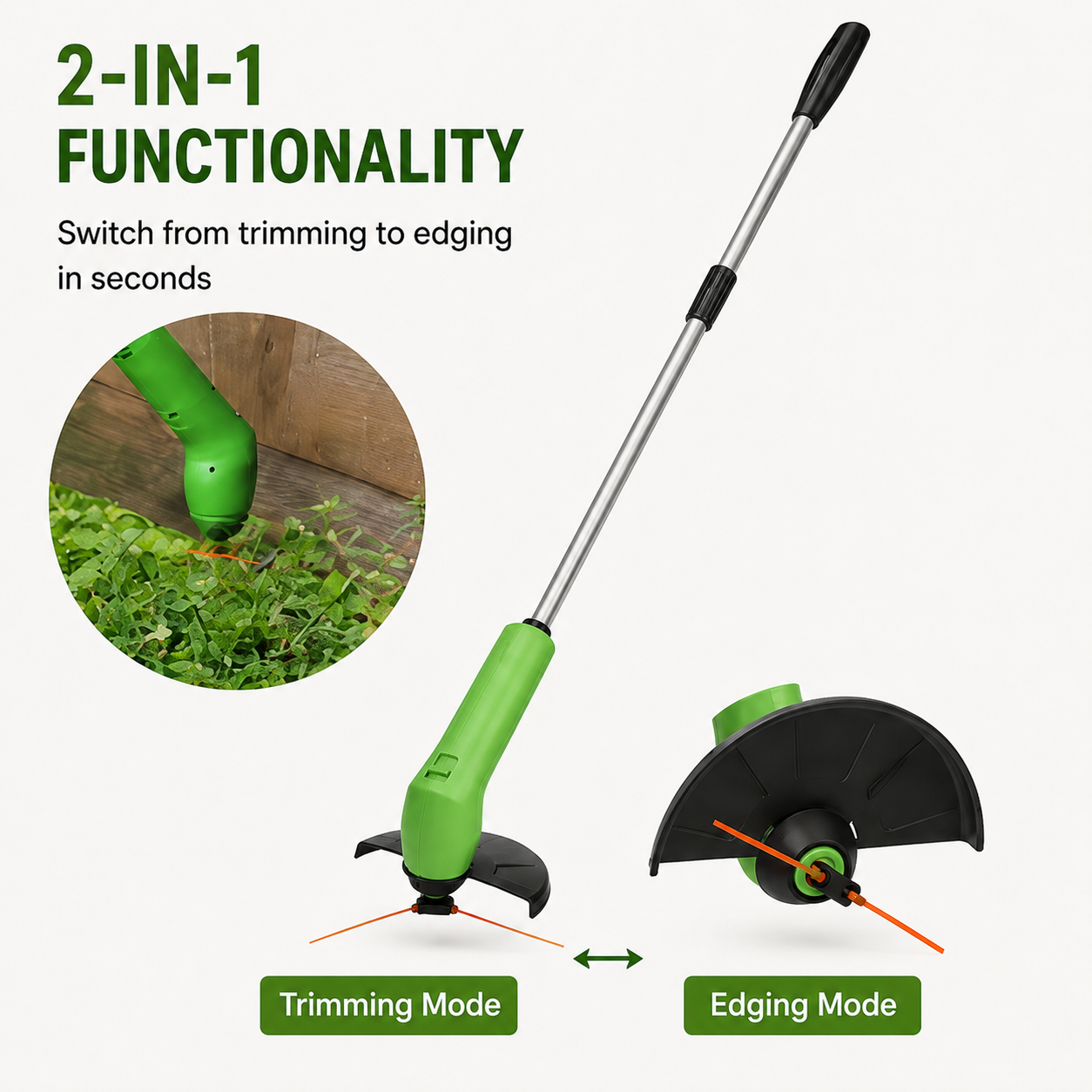 TrimMaster Cordless Mini Grass Trimmer — Lightweight Edger 7