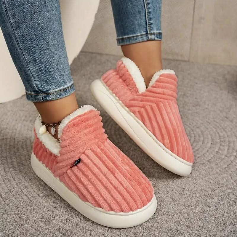 Thermal Corduroy Slippers with Fleece Lining, Unisex 4