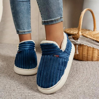Thermal Corduroy Slippers with Fleece Lining, Unisex 6